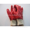 Red PVC Fully Dipped Interlock Liner Working Glove (DPV100)